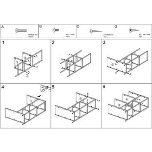 Regał loft na nóżkach Costa 109x70cm dąb / czarny mat Signal
