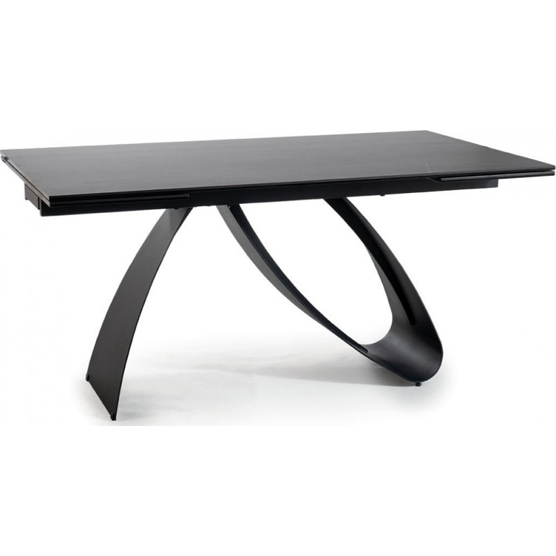 Stół nowoczesny rozkładany Diuna Ceramic 160-240x90cm sahara noir / czarny mat Signal