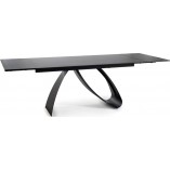 Stół nowoczesny rozkładany Diuna Ceramic 160-240x90cm sahara noir / czarny mat Signal