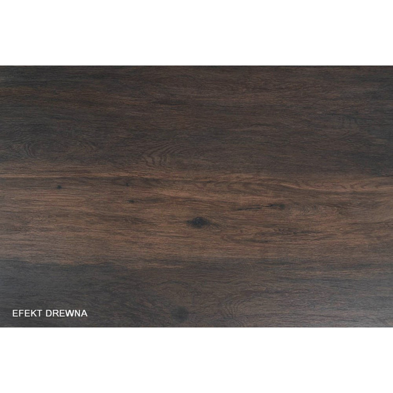 Stół rozkładany nowoczesny Westin Ceramic 160x90cm brązowy efekt drewna / czarny mat Signal