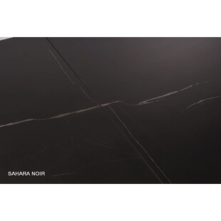 Stół szklany rozkładany Salvadore Ceramic 160x90cm sahara noir / czarny mat Signal