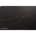 Stół szklany rozkładany Salvadore Ceramic 160x90cm sahara noir / czarny mat Signal