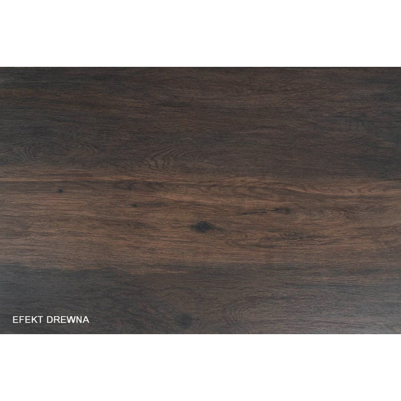 Stół szklany rozkładany Salvadore Ceramic 180x90cm brązowy efekt drewna / czarny mat Signal