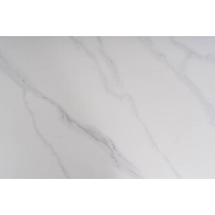 Stół nowoczesny Rion 160x90cm biały efekt marmuru / czarny Signal