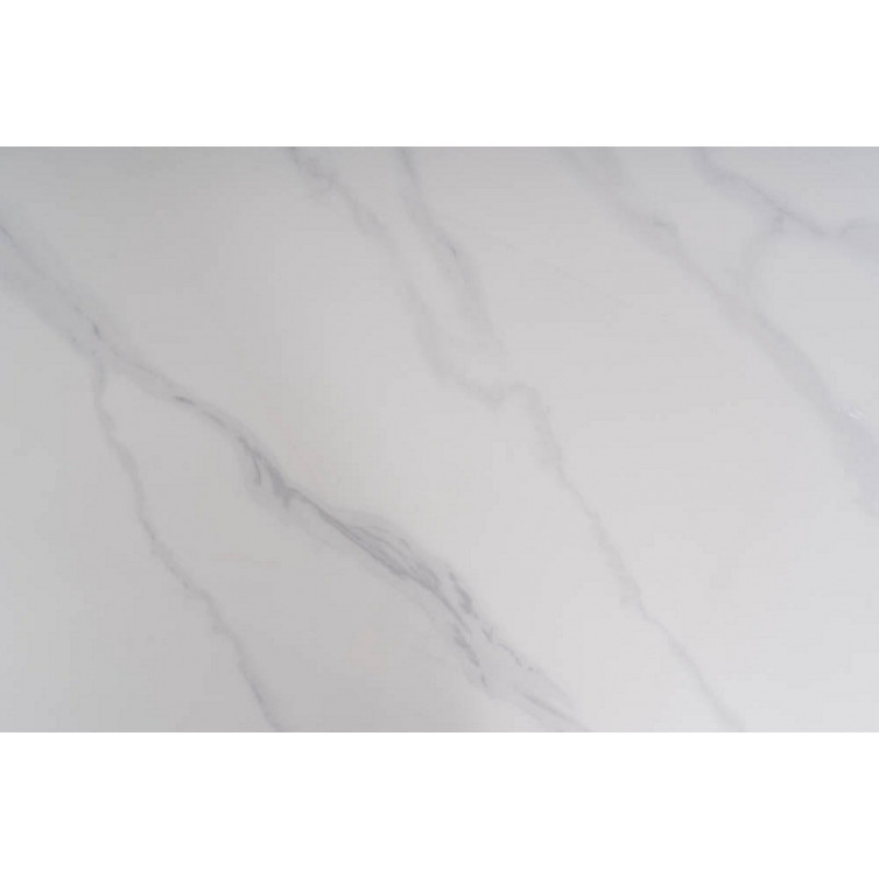 Stół nowoczesny Rion 160x90cm biały efekt marmuru / czarny Signal