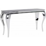 Konsola glamour Prince Ceramic 120x40cm czarny / chrom Signal