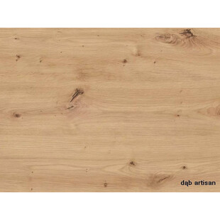 Stół okrągły rozkładany Dante 102cm dąb artisan / czarny mat Signal