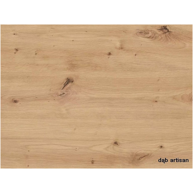 Stół okrągły rozkładany Dante 102cm dąb artisan / czarny mat Signal