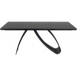 Stół nowoczesny rozkładany Diuna Ceramic 160-240x90cm sahara noir / czarny mat Signal