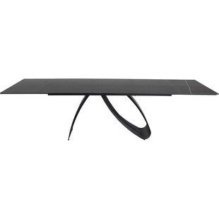 Stół nowoczesny rozkładany Diuna Ceramic 160-240x90cm sahara noir / czarny mat Signal