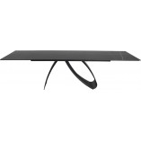 Stół nowoczesny rozkładany Diuna Ceramic 160-240x90cm sahara noir / czarny mat Signal