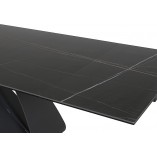 Stół nowoczesny rozkładany Diuna Ceramic 160x90cm sahara noir / czarny mat Signal