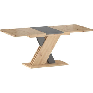Stół rozkładany na jednej nodze Exel 140x85cm dąb artisan / antracyt Signal