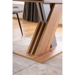 Stół rozkładany na jednej nodze Exel 140x85cm dąb artisan / antracyt Signal
