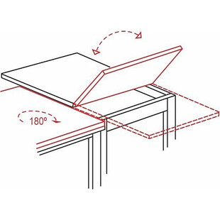 Stół kwadratowy rozkładany Flip 80x80cm dąb aristan / czarny Signal