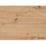 Stół kwadratowy rozkładany Flip 80x80cm dąb aristan / czarny Signal