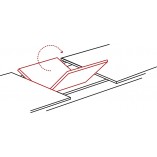 Stół okrągły rozkładany Gaston 100cm dąb artisan / czarny mat Signal