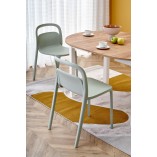 Stół okrągły rozkładany Ringo 102cm dąb craft / biały Halmar
