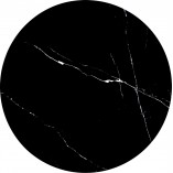 Stolik boczny glamour Tribeca 50cm czarny marmur / złoty Halmar