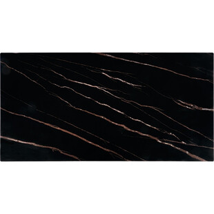 Stolik kawowy Ramond 121x61cm czarny marmur / orzech Halmar