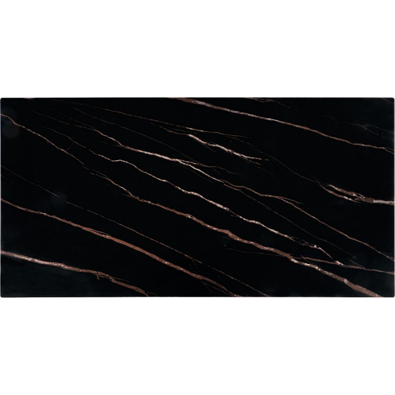 Stolik kawowy Ramond 121x61cm czarny marmur / orzech Halmar