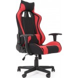 Fotel komputerowy dla gracza Cayman czerwony / czarny Halmar