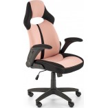 Fotel biurowy Bloom różowy / czarny Halmar