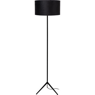 Lampa podłogowa trójnóg z abażurem Tondo czarna Lucide