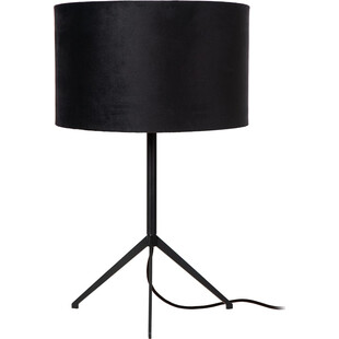 Lampa stołowa trójnóg z abażurem Tondo czarna Lucide