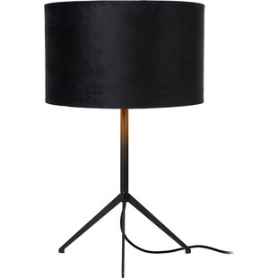 Lampa stołowa trójnóg z abażurem Tondo czarna Lucide