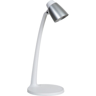 Lampa biurkowa Ludo LED biało-srebrna Lucide