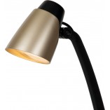 Lampa biurkowa Ludo LED czarno-mosiężna Lucide