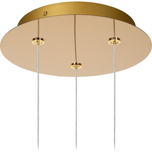 Lampa wisząca glamour Cintra III 25cm przeźroczysty / mosiądz Lucide