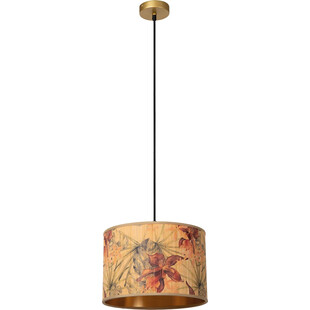 Lampa wisząca bambusowa z dekoracyjnym abażurem Tanselle 30cm Lucide