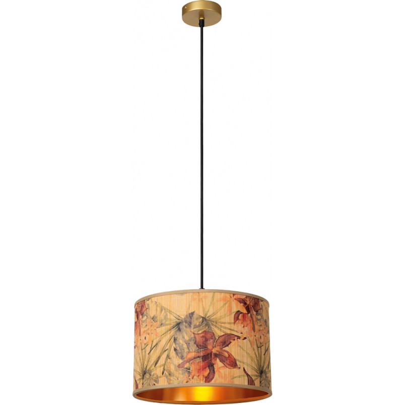 Lampa wisząca bambusowa z dekoracyjnym abażurem Tanselle 30cm Lucide