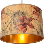 Lampa wisząca bambusowa z dekoracyjnym abażurem Tanselle 30cm Lucide
