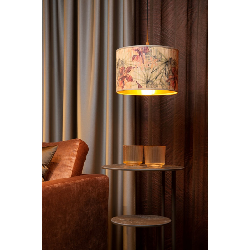 Lampa wisząca bambusowa z dekoracyjnym abażurem Tanselle 30cm Lucide