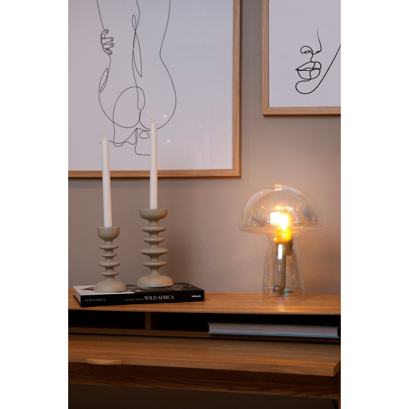 Lampa szklana designerska Fungo przeźroczysta Lucide