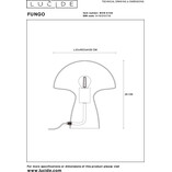 Lampa szklana designerska Fungo przeźroczysta Lucide
