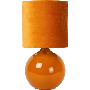 Lampa stołowa szklana podstawa Esterad żółta Lucide