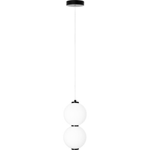 Lampa wisząca 2 szklane kule Tama LED 16cm MaxLight