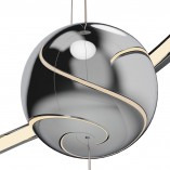 Lampa wisząca glamour Ritz LED 60cm chromowana MaxLight