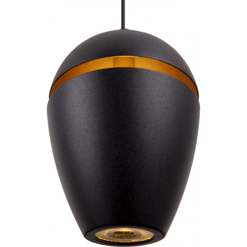 Lampa wisząca nowoczesna Cometshine LED 8,3cm czarno-złota MaxLight