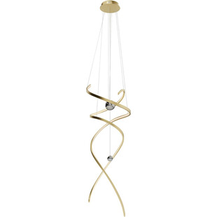 Lampa wisząca glamour Ritz LED 60cm złoto szczotkowane MaxLight
