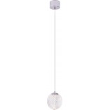 Lampa wisząca kula glamour Nobile LED 11,5cm przeźroczysty / chrom MaxLight