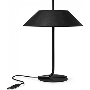 Lampa stołowa designerska z abażurem Sakosi czarna Ummo