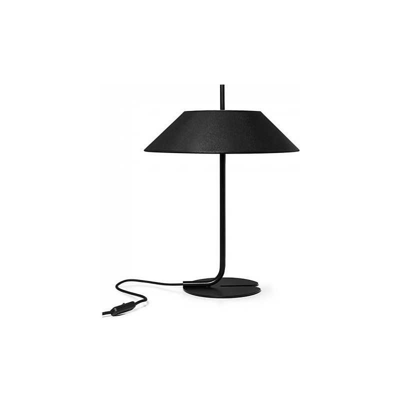 Lampa stołowa designerska z abażurem Sakosi czarna Ummo