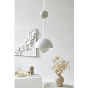Lampa wisząca designerska Kello 27cm biała Ummo
