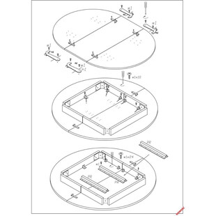 Stół okrągły rozkładany Ringo 102cm dąb craft / biały Halmar