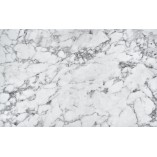 Stół okrągły rozkładany loft Peroni 100cm biały marmur / czarny Halmar